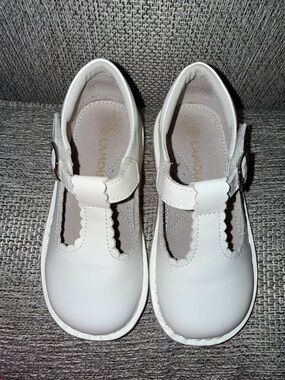 L’Amour White Girls T-Strap Dress Shoes